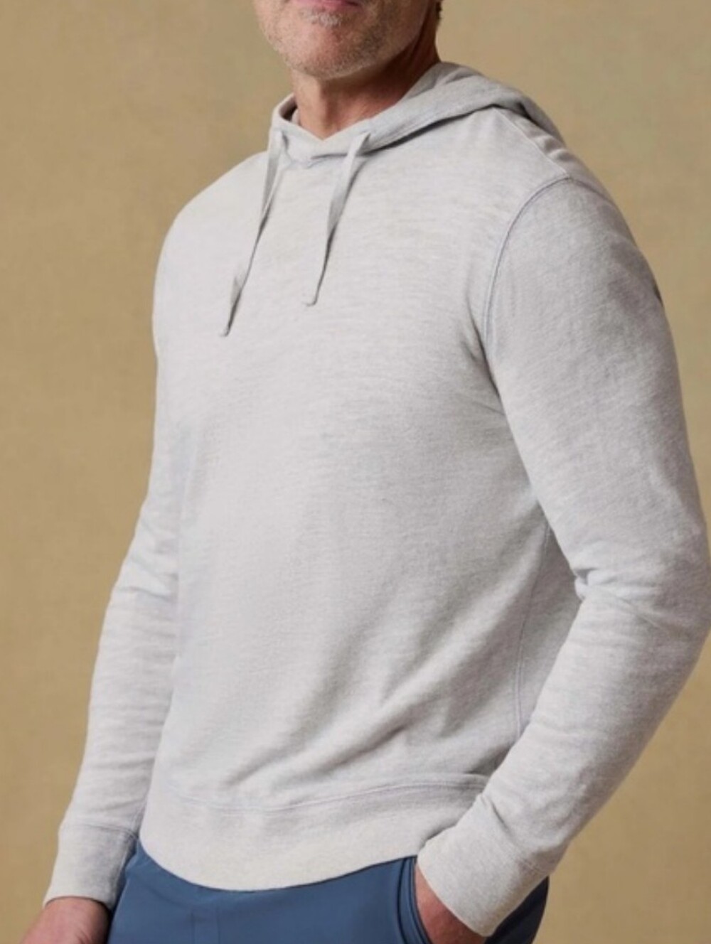 Faherty Sunwashed Organic Cotton Slub Pullover Hoodie Size XL